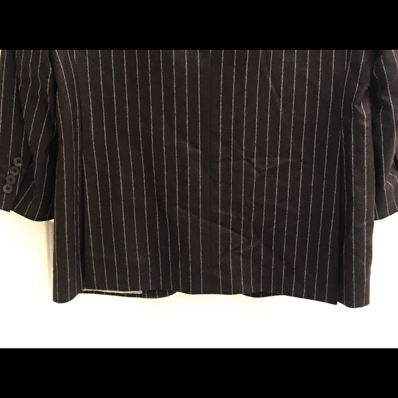 Samuelsohn Brown Stripe Wool Sport Coat Blazer - Picture 5 of 16